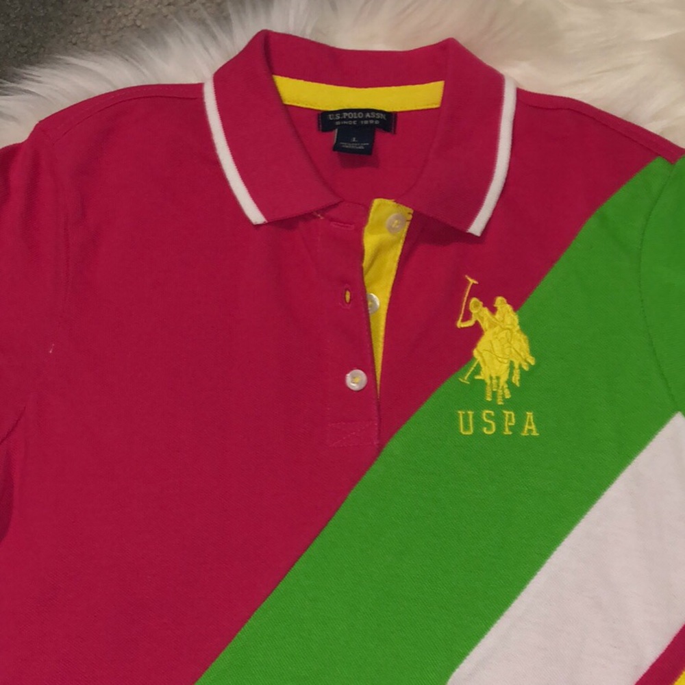 Multi Color Women’s Polo (Large)